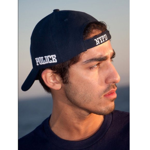 Navy NYPD with White Lettering Hat baseball cap unisex NWT - Picture 3 of 5